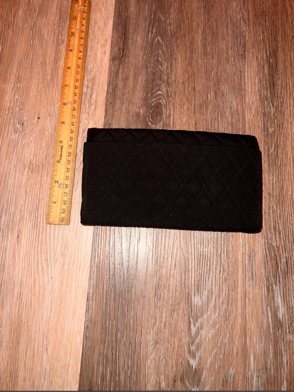 Vera Bradley Quilted Wristlet Clutch in Black